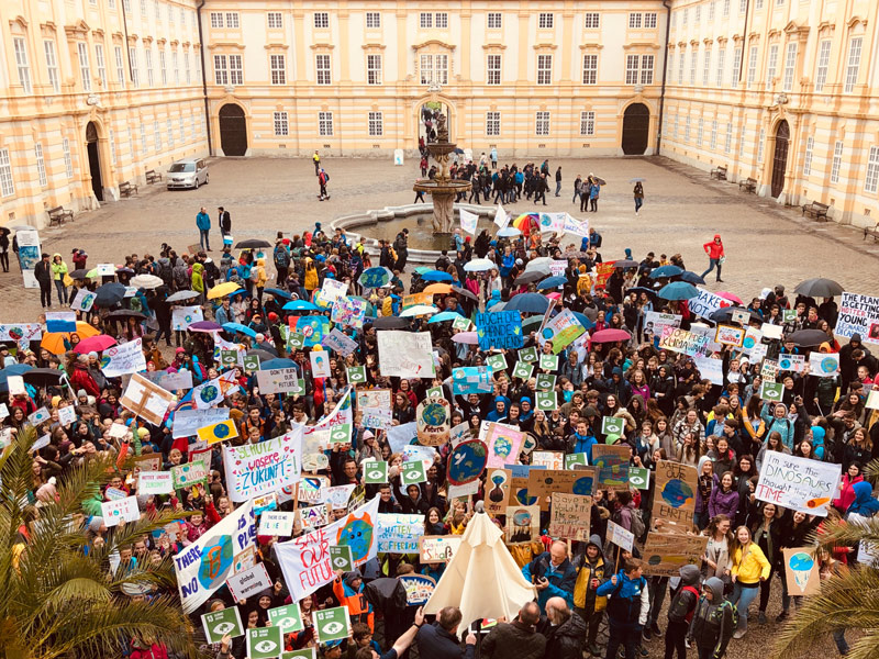 Schüler bei Klimaschutz-Tag