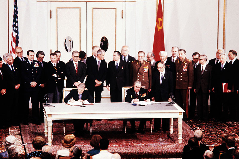 Der SALT II Vertrag wird 1979 in Wien unterzeichnet
