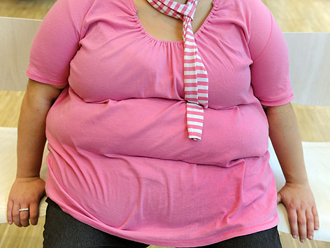 Übergewichtige Frau