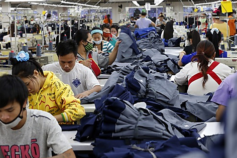 Textilfabrik in Laos