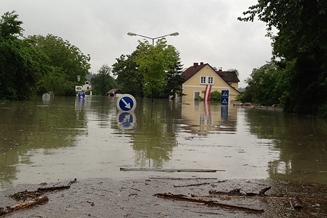 Hochwasser in Schönbühel