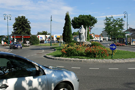 Kreisverkehr in Tulln (St. Severin)