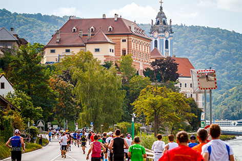 Wachau Marathon in Dürnstein