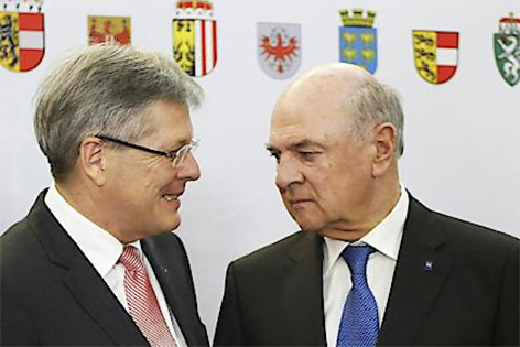 LH Peter Kaiser (SPÖ) und LH Erwin Pröll (ÖVP) 