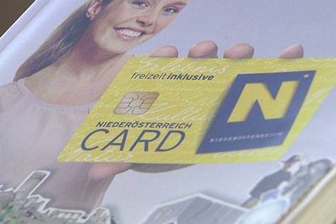 Werbung für Niederösterreich-Card
