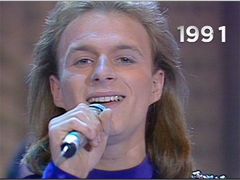Thomas Forstner im Jahr 1991 beim Songcontest