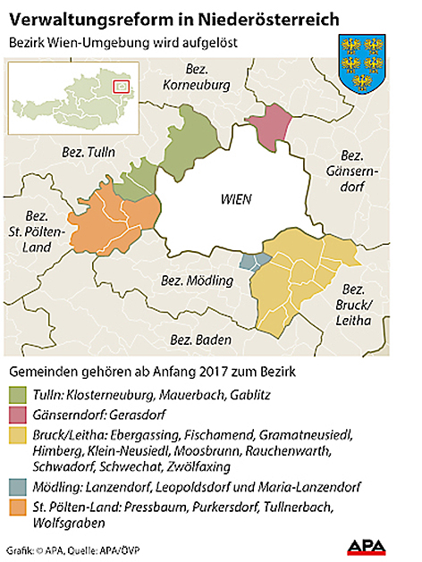 Grafik über den Bezirk Wien Umgebung