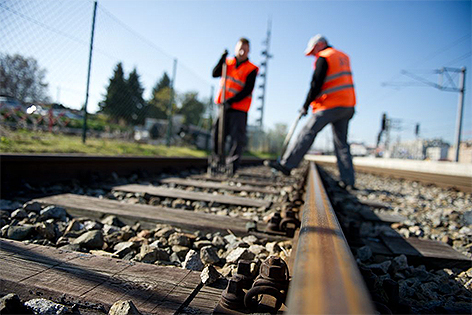 Gleisbauarbeiten der ÖBB