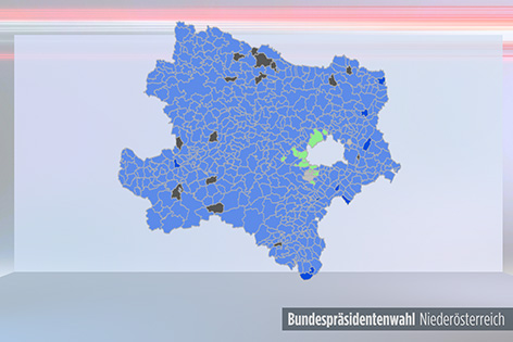 Landkarte Wahlergebnis