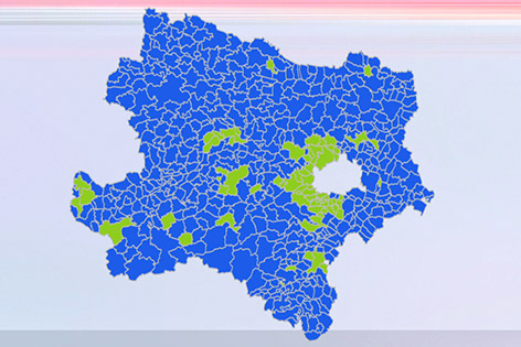 Wahlergebnis Gemeinden und Bezirke