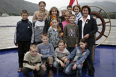 Kinder aus Weißrussland auf Urlaub in Niederösterreich