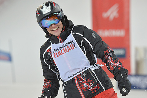 Vera Russwurm beim Skifahren