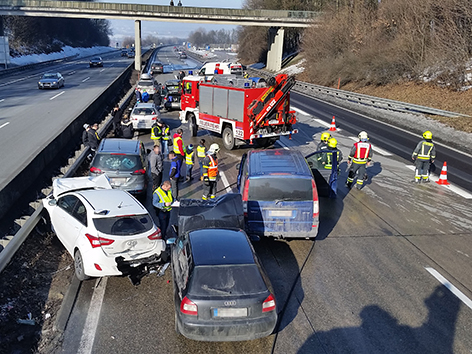 Unfall Westautobahn A1 St. Valentin