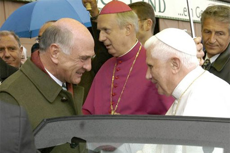 Erwin Pröll und Papst Benedikt