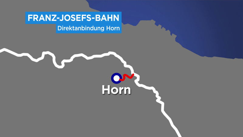 Horn Anbindung Franz Josefs Bahn Spange