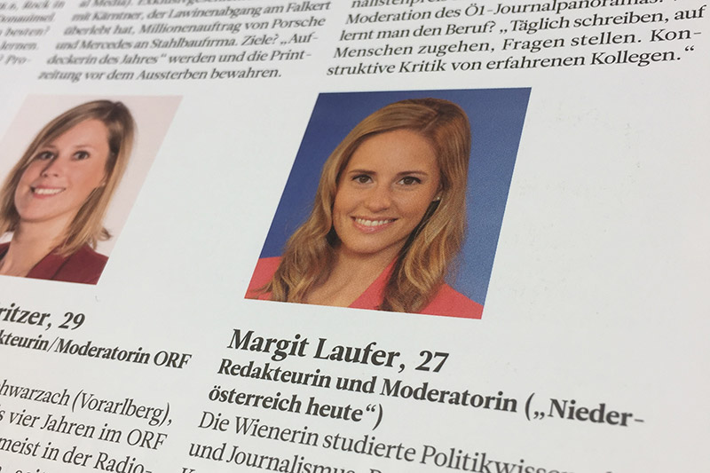 Margit Laufer im Österreichischen Journalisten
