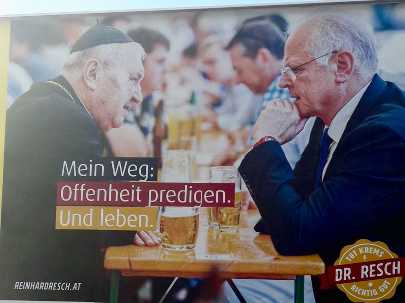 Wahlplakat Krems Resch Fürnsinn