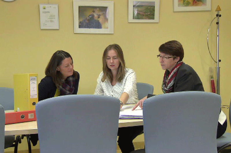 Petra Zach, Sabine Judmann und Elisabeth Allram