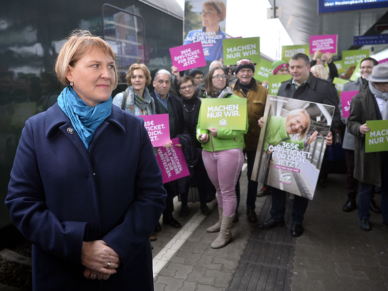 Grüne Wahlkampf Auftakt Helga Krismer