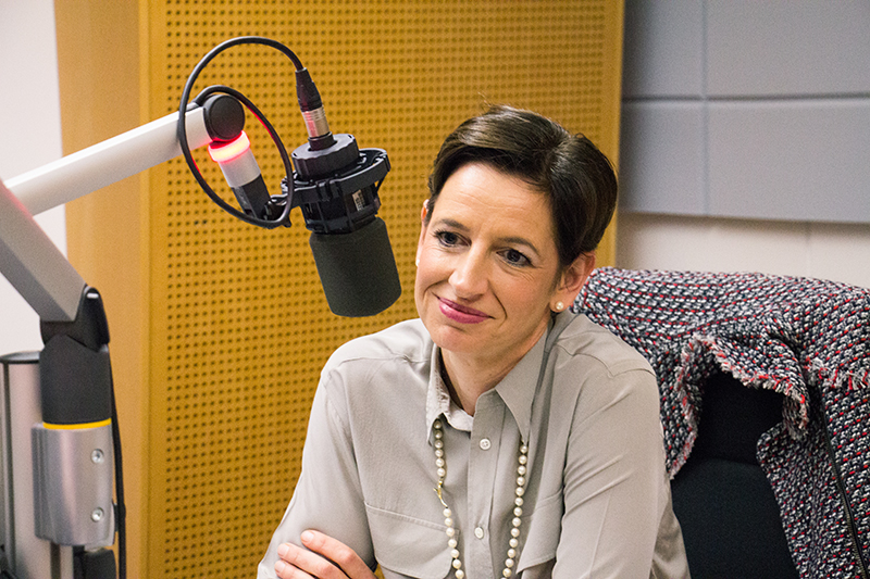 Indra Collini im "Radio NÖ Wahlcafé"
