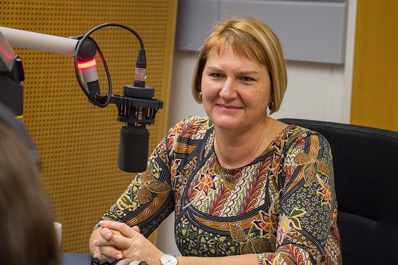 Helga Krismer im "Radio Niederösterreich Wahlcafé"