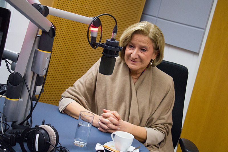 Johanna Mikl-Leitner im "Radio Niederösterreich Wahlcafé"