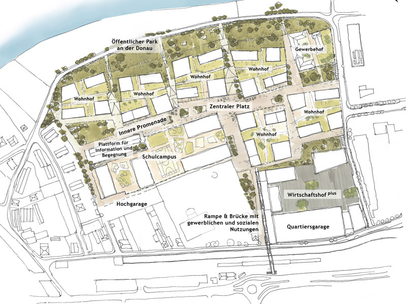 Plan neues Viertel Klosterneuburg
