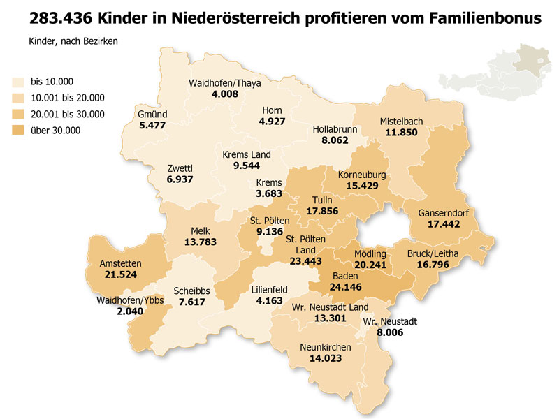 Familienbonus Kinder profitieren Niederösterreich