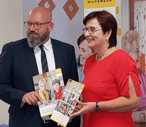 Hilfswerk Niederösterreich Geschäftsführer Christoph Gleirscher, Präsidentin Michaela Hinterholzer