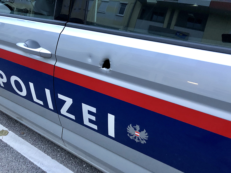 Polizeiauto Schuss Amstetten
