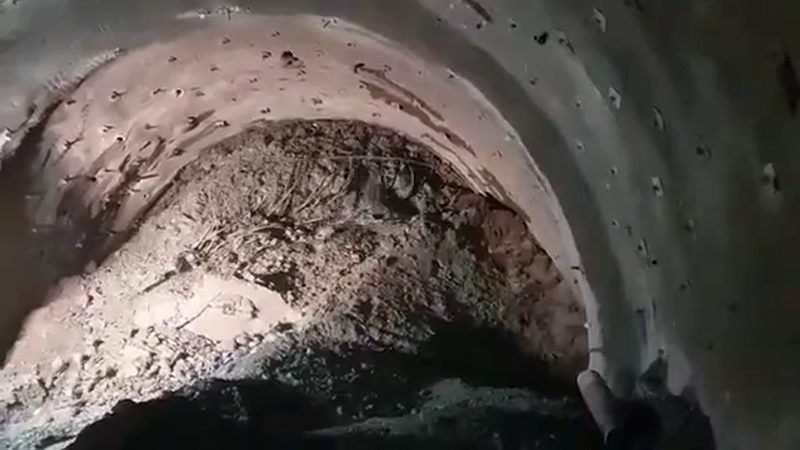 Semmering Basistunnel Loch Gloggnitz Einsturz