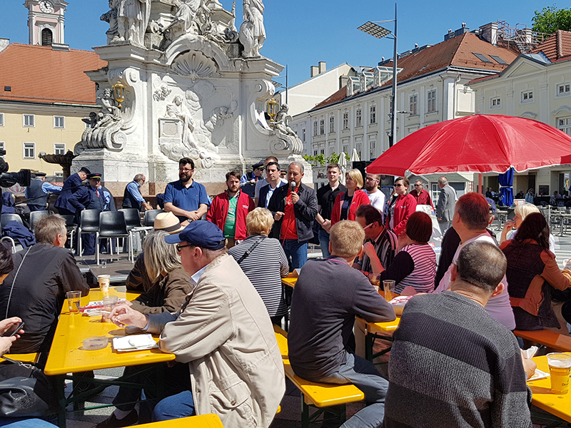 Wahlkampfveranstaltung der SPÖ in St. Pölten